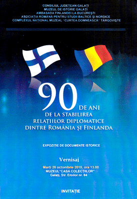 Afisul expozitiei Marturii arheologice recent descoperite pe teritoriul judetului Galati 