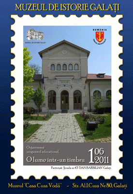 Afisul programului educational O lume intr-un timbru