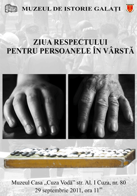 Afisul expozitiei Mari personalitati ale stiintei romanesti Petru Poni si Stefan Procopiu